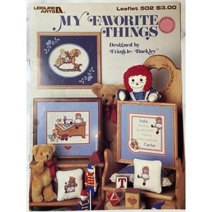 Leisure Arts My Favorite Things Cross Stitch Leaflet 502 Original Book